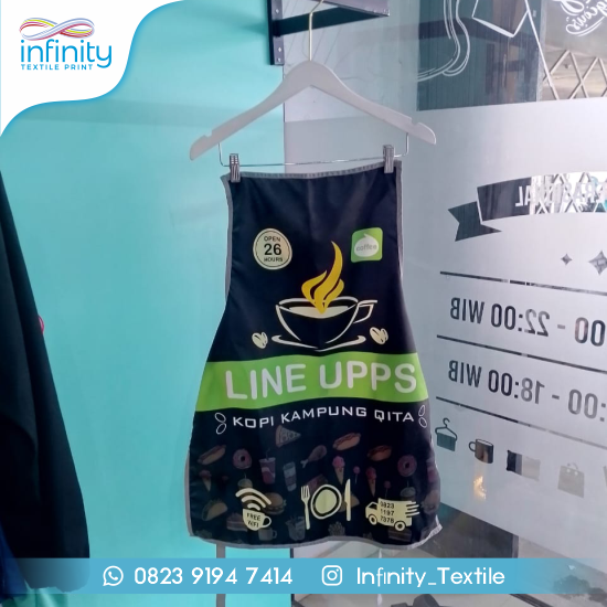 Celemek Printing Ukuran Dewasa 