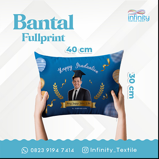 Bantal Fullprint Ukuran 30 x 40 cm