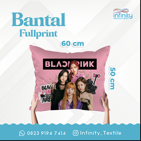 Bantal Fullprint Ukuran 50 x 60 cm