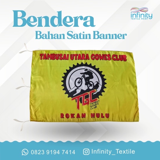 Bendera Bahan Satin banner
