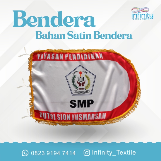 Bendera Bahan Satin Bendera