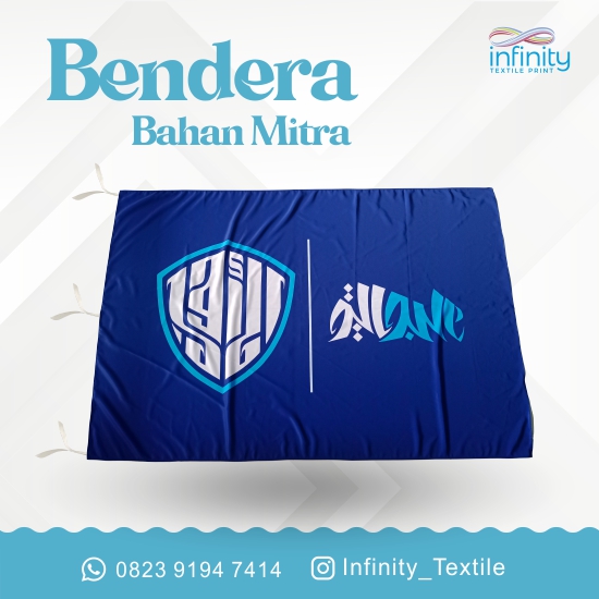 Bendera Bahan Satin Mitra