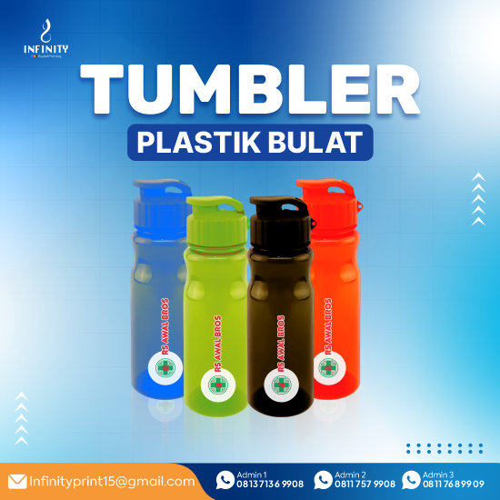 Tumbler Plastik Bulat