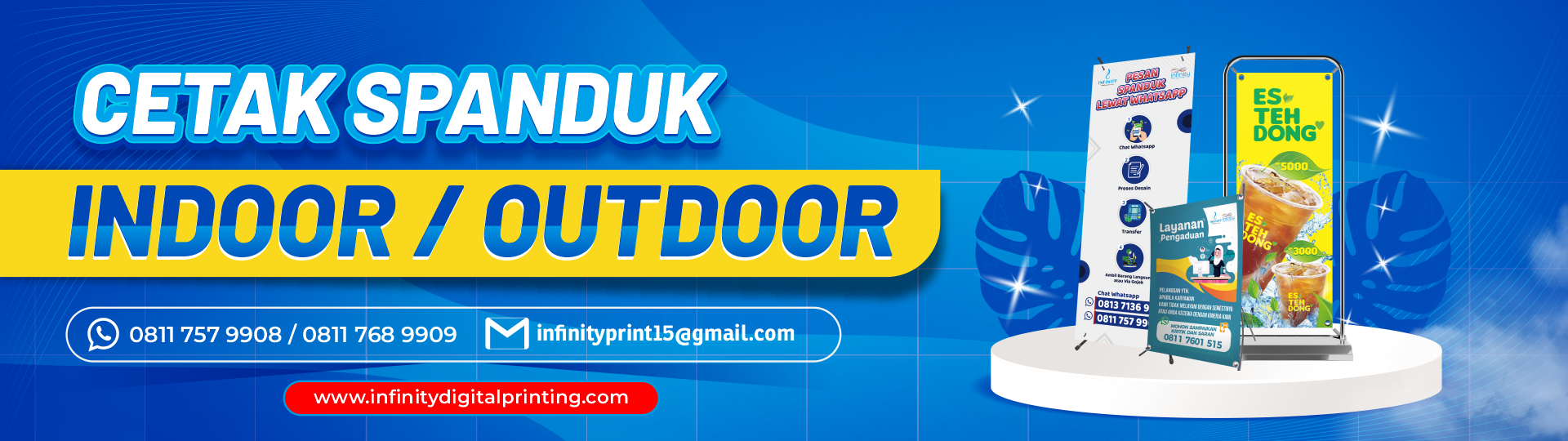 Cetak Spanduk indoor / Outdoor